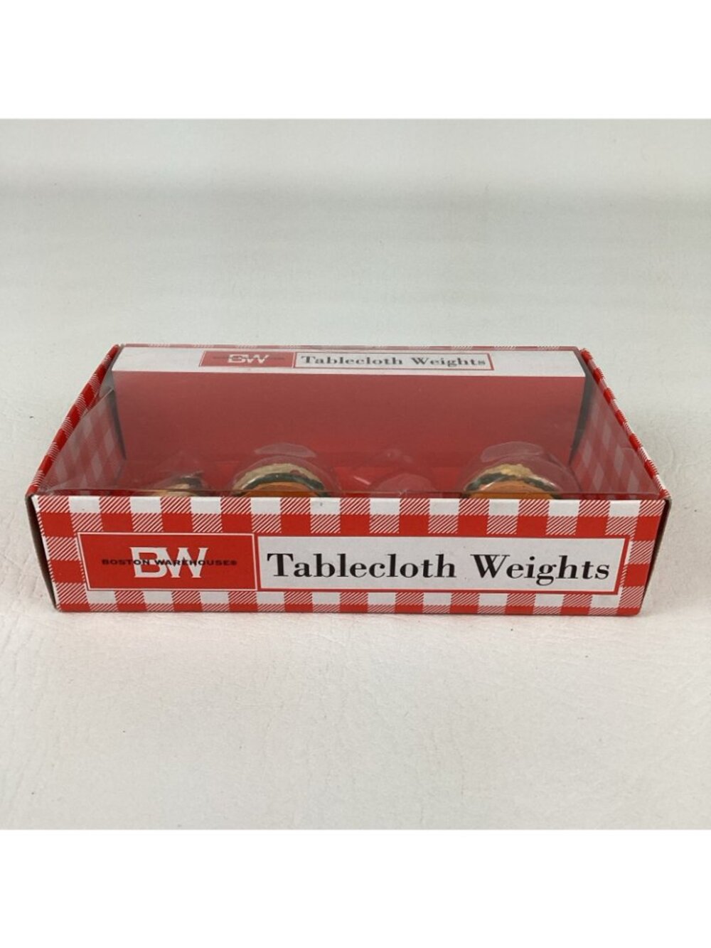 Boston Warehouse Tablecloth Weights BBQ Picnic Cheeseburger Hot Dog Clips New - Picture 3 of 7